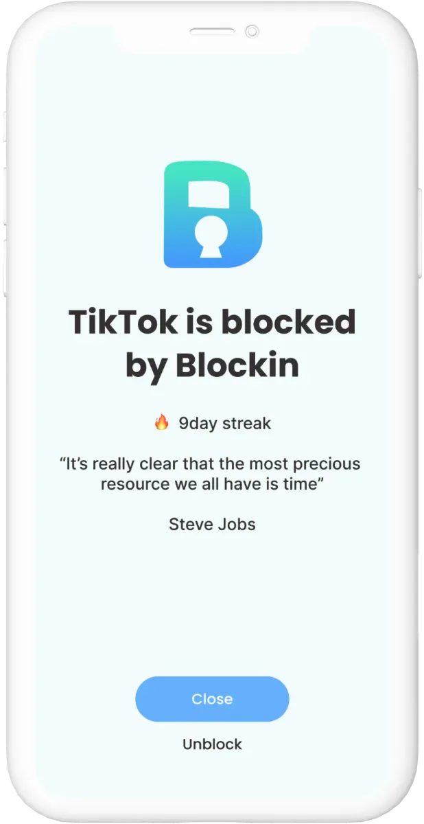 Blockin app screenshot