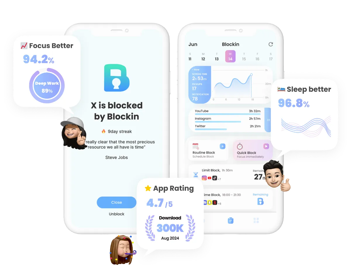 Blockin app screenshot